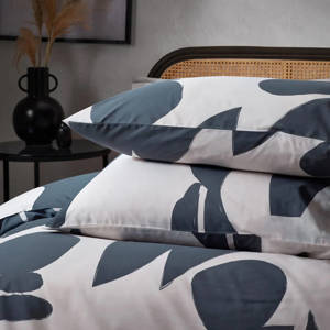 Hoem Meta Dusk Blue Abstract Duvet Cover Set